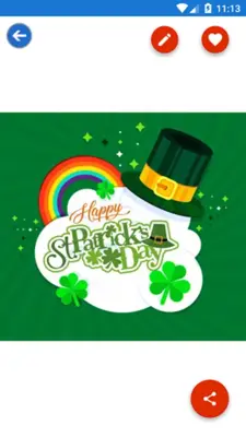 Happy Saint Patrick Day Greet android App screenshot 0